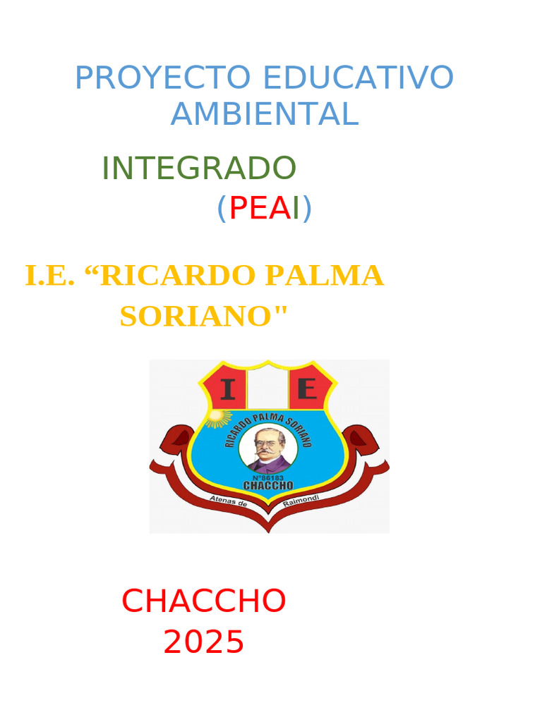 Proyecto Educativo Ambiental 2025 | PDF | Agua | Sustentabilidad
