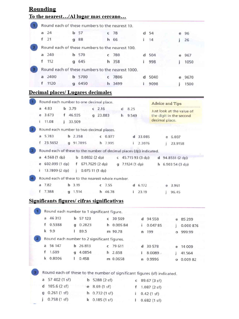 Rounding | PDF