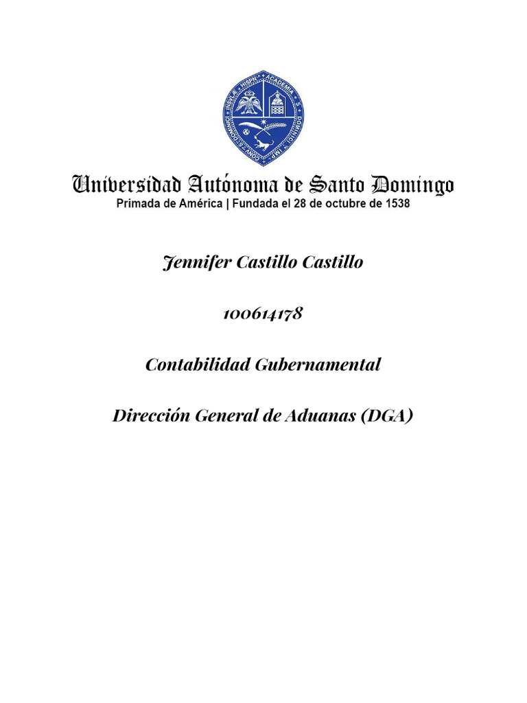 Funciones De La Dirección General De Aduanas Pdf Aduana El