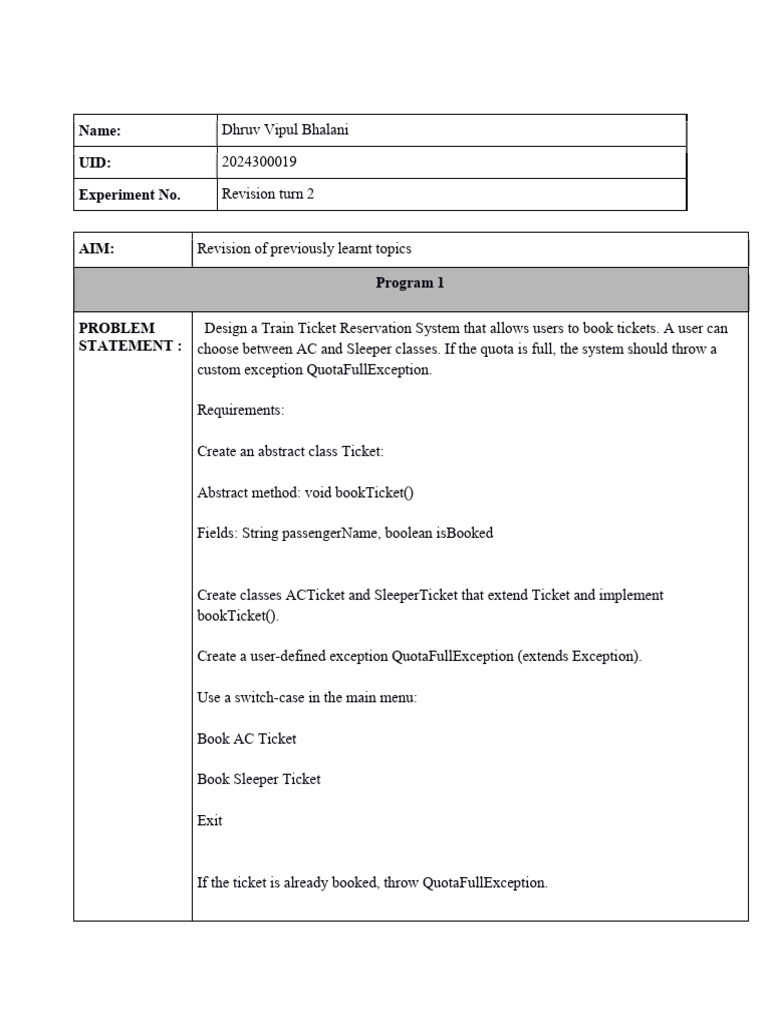 Assignment RevisionTurn-2 | PDF | Computer Programming | Computer Science