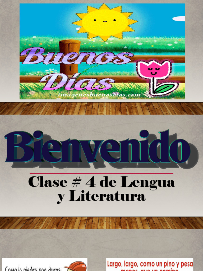 Clase # 4 de Lengua y Literatura | PDF