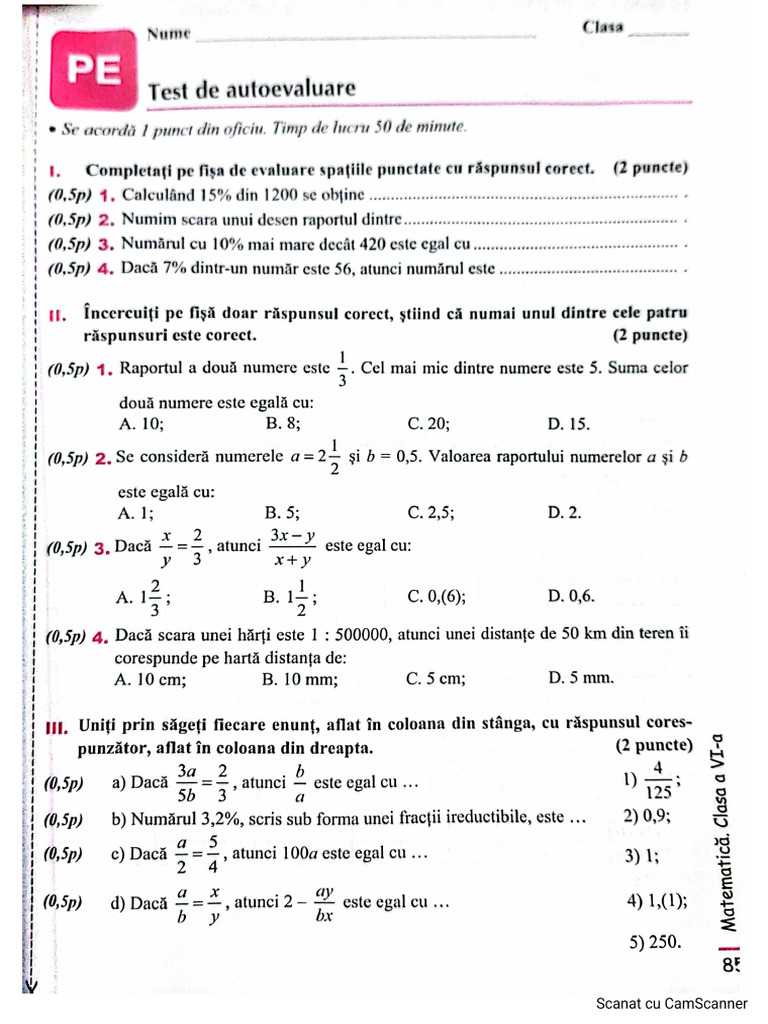 Testul de Autoevaluare+ Testul 3 | PDF
