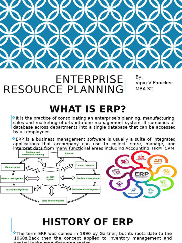 Understanding Enterprise Resource Planning | PDF | Enterprise Resource ...
