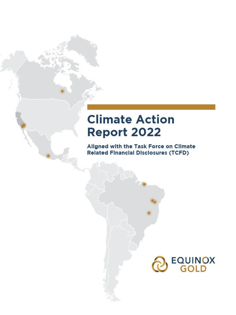Equinox Gold 2022 Climate Action Report | PDF | Climate Change ...
