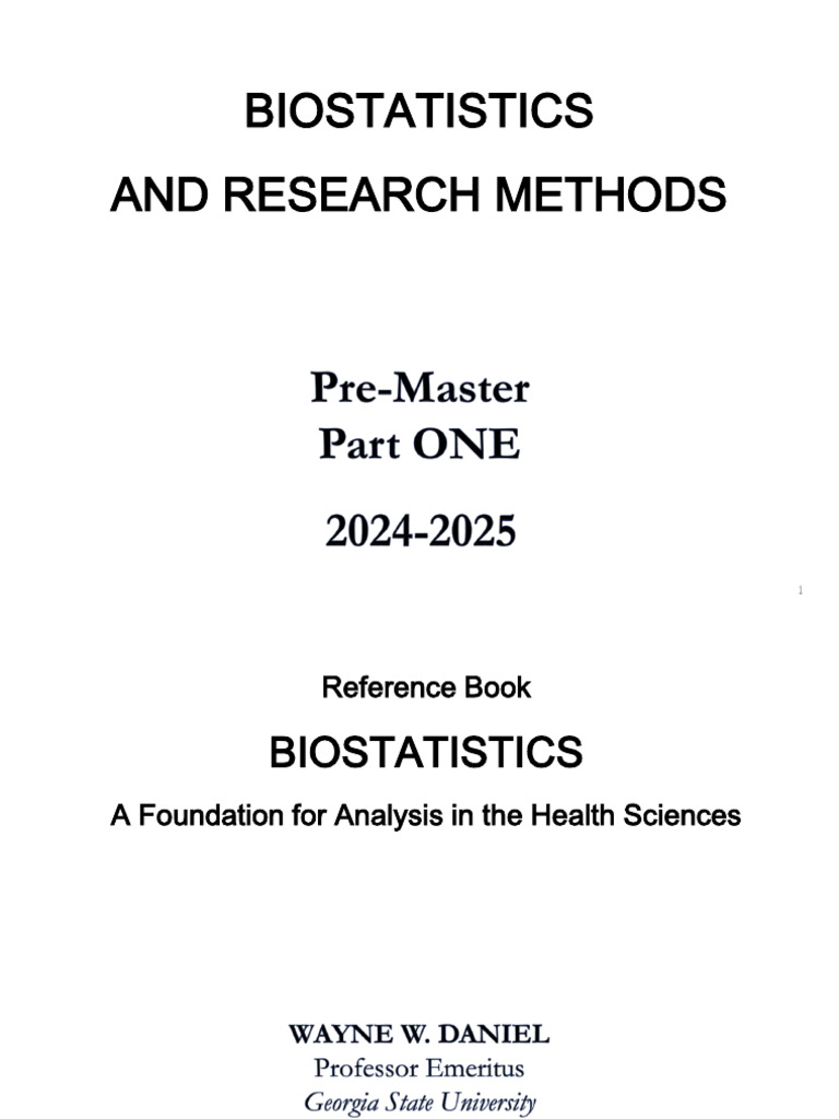 Introduction to Biostatistics Concepts | PDF | Statistics | Level Of ...