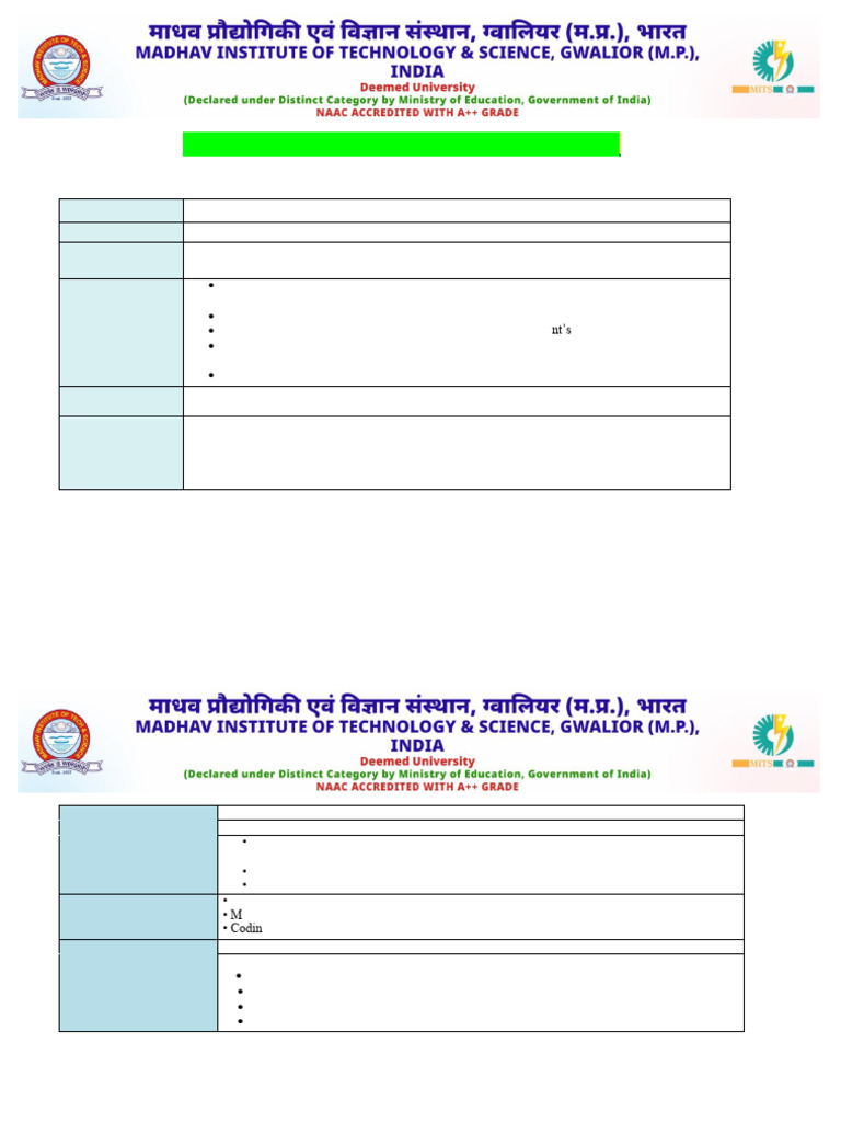 Complete Details OF NEC Courses (1) | PDF | Statistics | Algebra