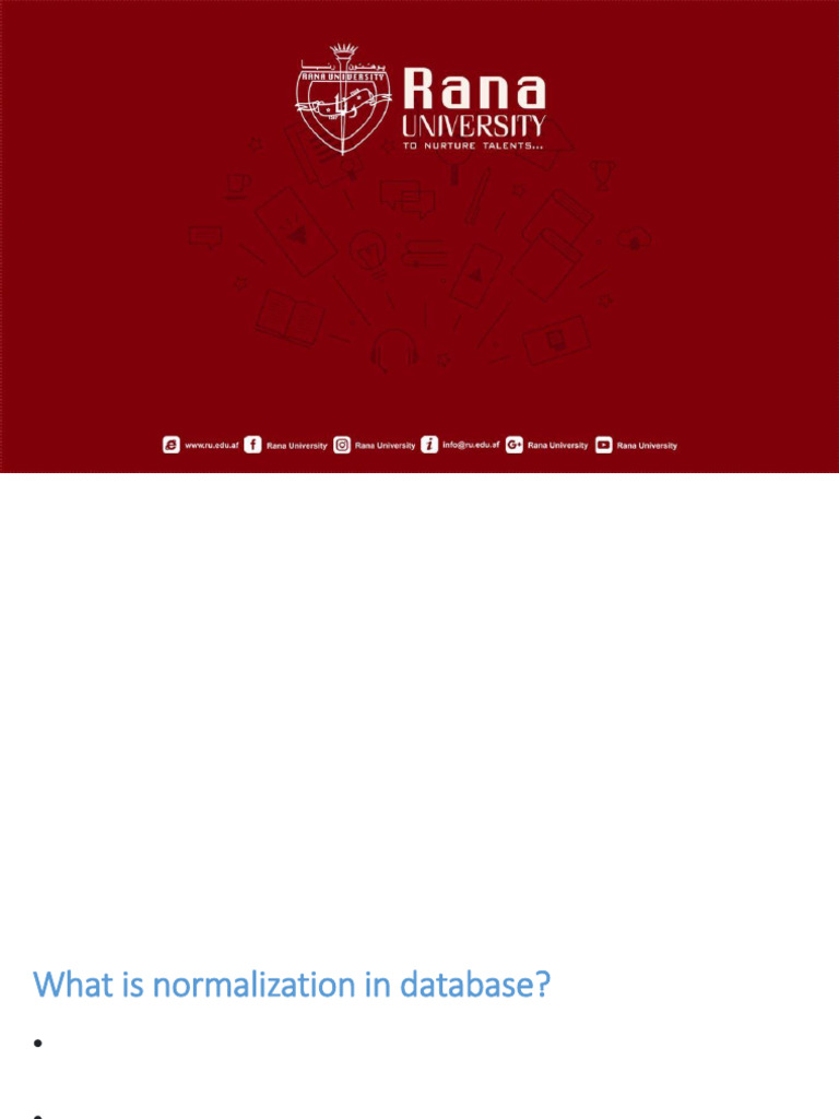 Understanding Database Normalization | PDF | Computer Data ...