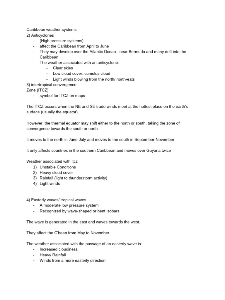 Caribbean Weather Systems PDF