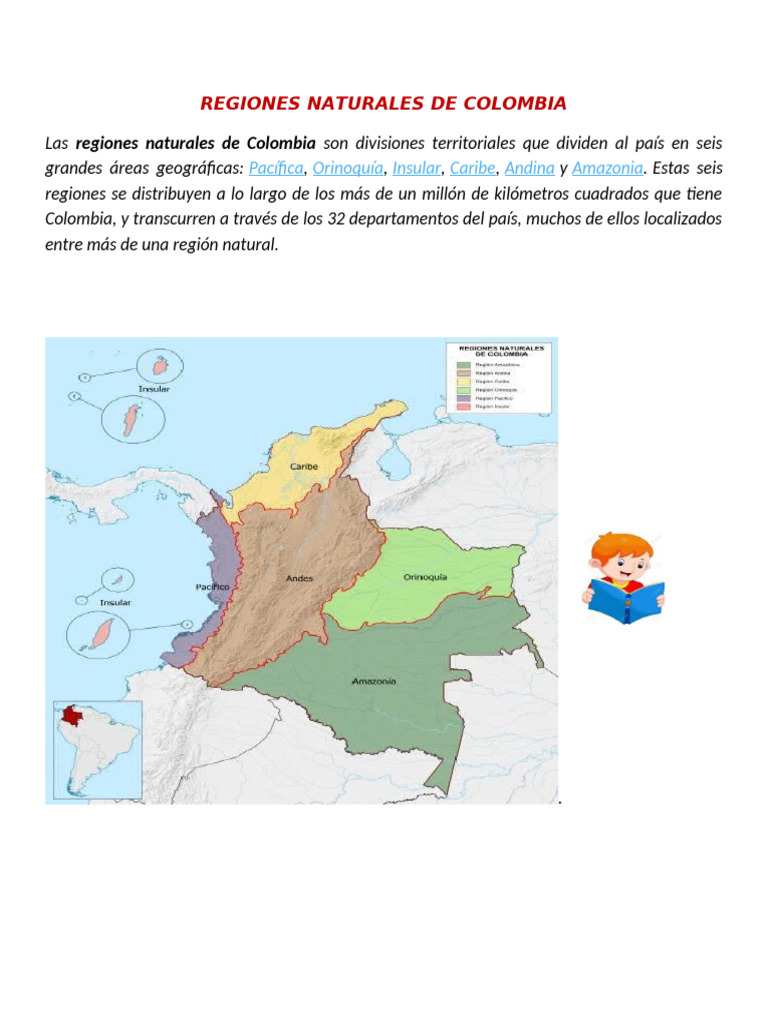 Regiones Naturales de Colombia | PDF | Colombia | Andes