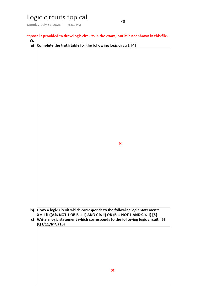 Logic Circuit Design and Truth Tables | PDF | Logic Gate | Computer ...