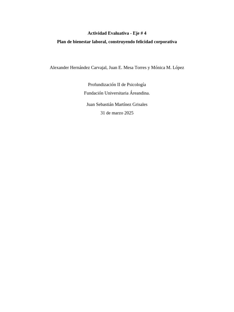 Psicología Eje #4 | PDF | Business | Sustentabilidad