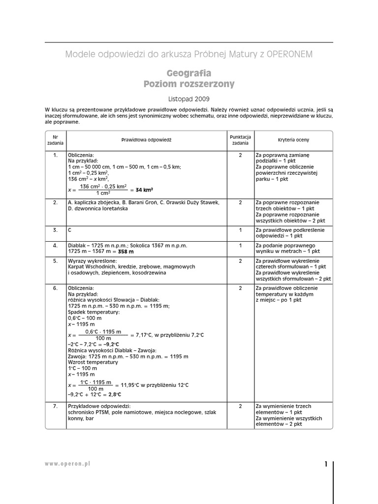 Geografia Odp ZR | PDF