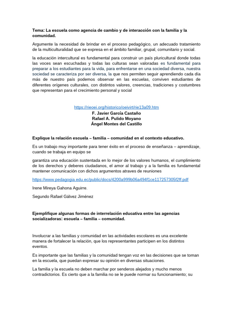 Multiculturalidad en la educación escolar | PDF | Escuelas ...