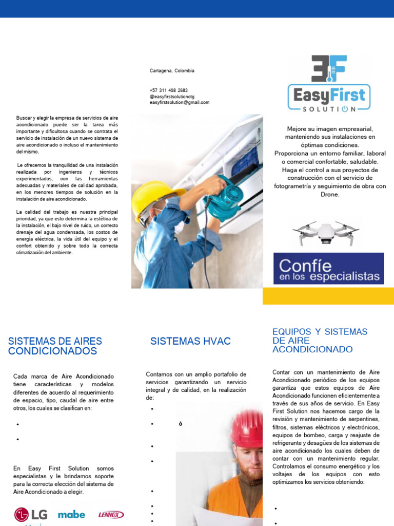 Brochure Easy First Solution Sas V2 | PDF | Aire acondicionado