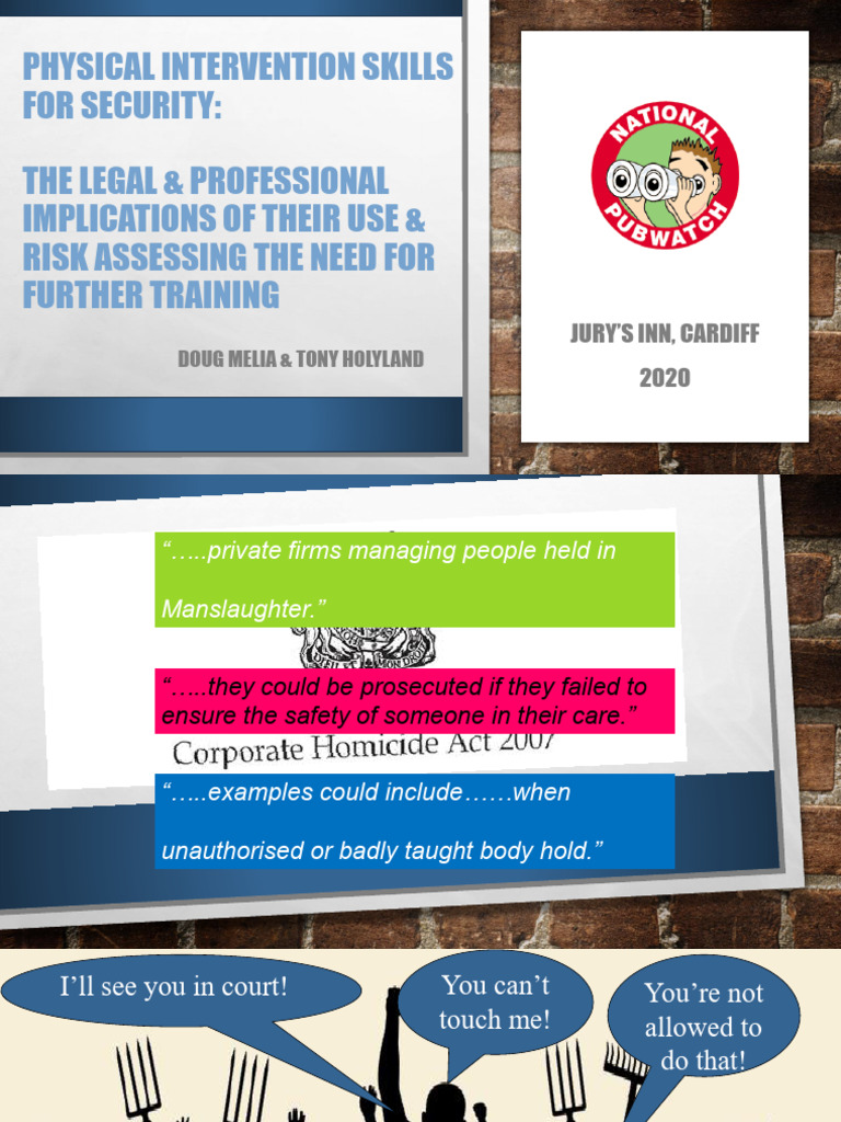 Legal Risks of Physical Intervention Skills | PDF | Occupational Safety ...