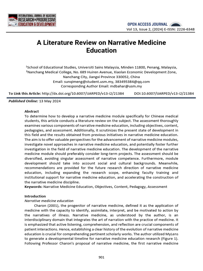 Narrative Medicine Education Review | PDF | Medical Education | Narrative