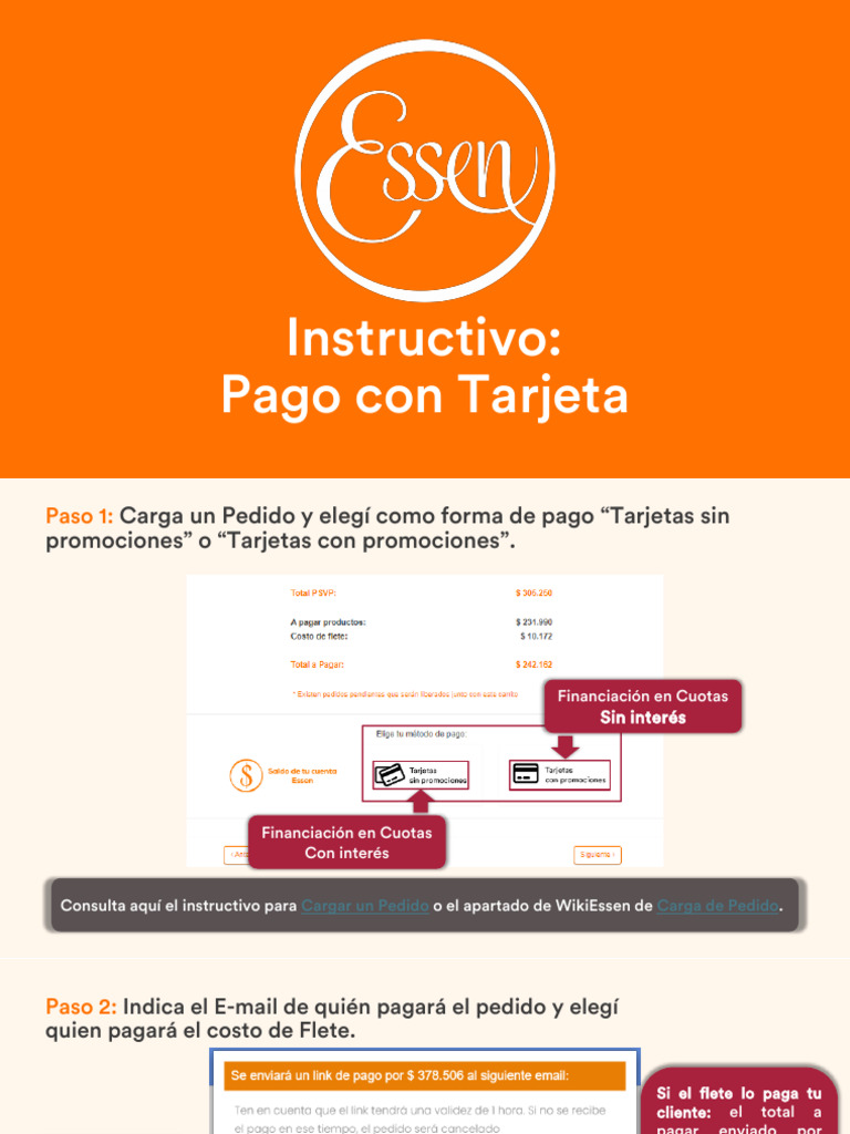 Instrucciones para Pago con Tarjeta | PDF | Tarjeta de crédito | Economias
