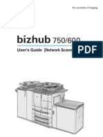 Konica All-In-One Laser Printer (Bizhub 600) Network Scanner Operations User Manual