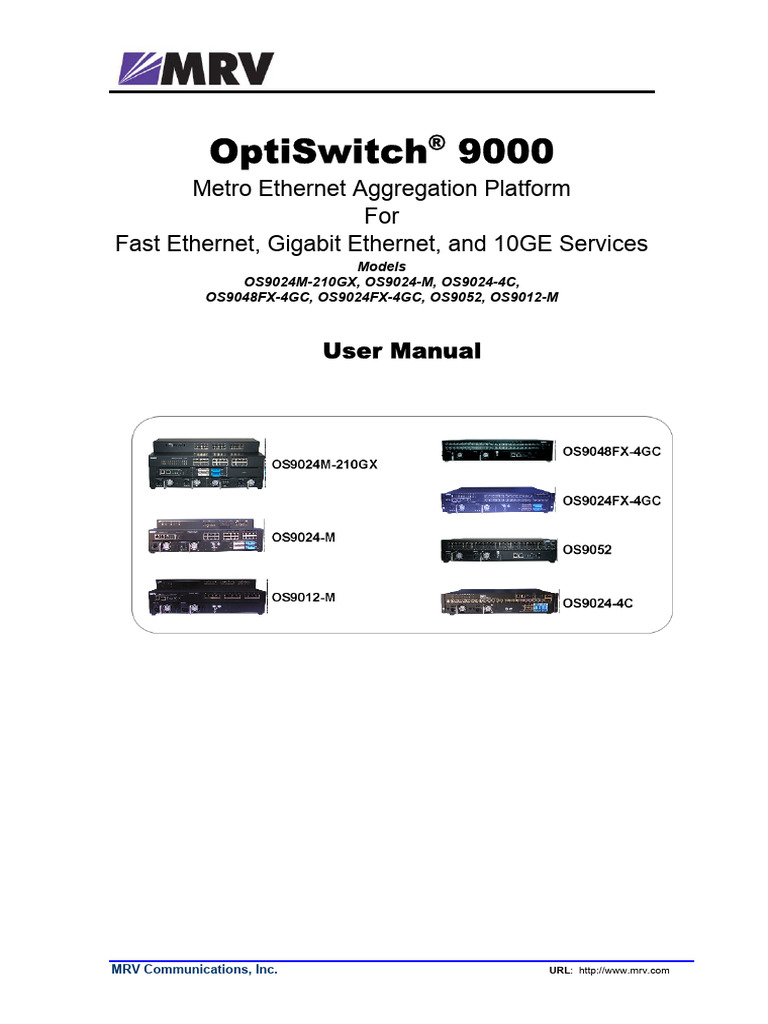 REI OptiSwitch 9000 | PDF | Command Line Interface | Data