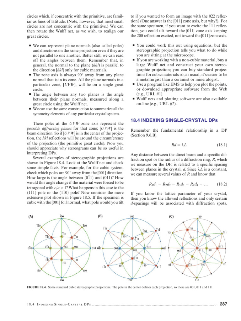Electron Diffraction Pattern | PDF | Amorphous Solid | Crystallite