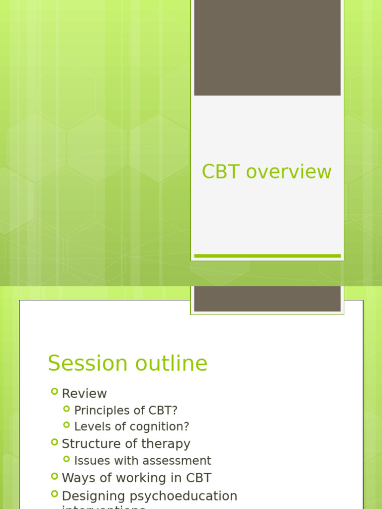 Psy721 S1 CBT Review | PDF | Cognitive Behavioral Therapy | Thought