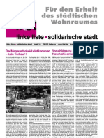 Für den Erhalt  des städtischen  Wohnraumes (06/2006)