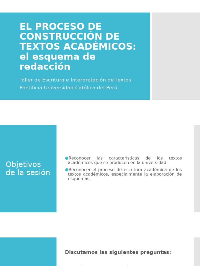 Estructura de Textos Académicos | PDF