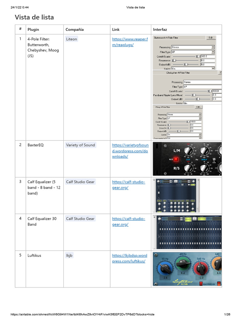 Free VST EQ Plugins List | PDF | Equalization (Audio) | Filter (Signal ...