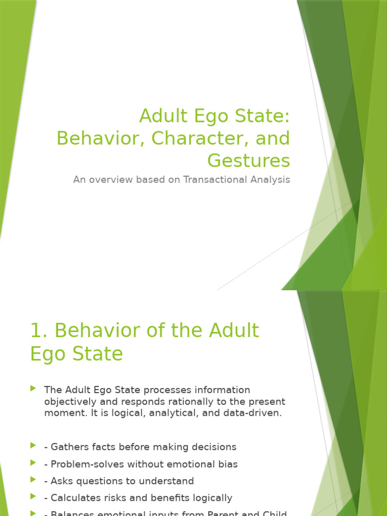 Adult Ego State | PDF