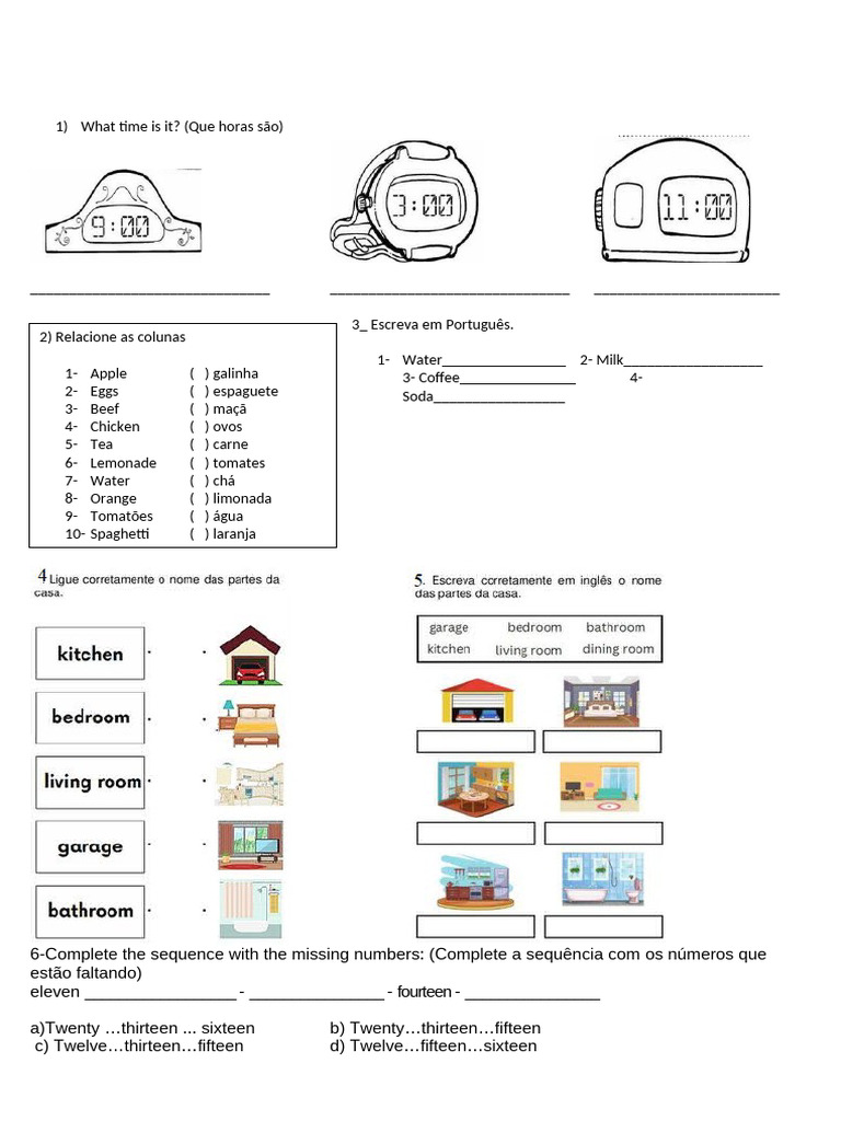 Prova de Ingles 3 Ano M Outubro de 2024 | PDF