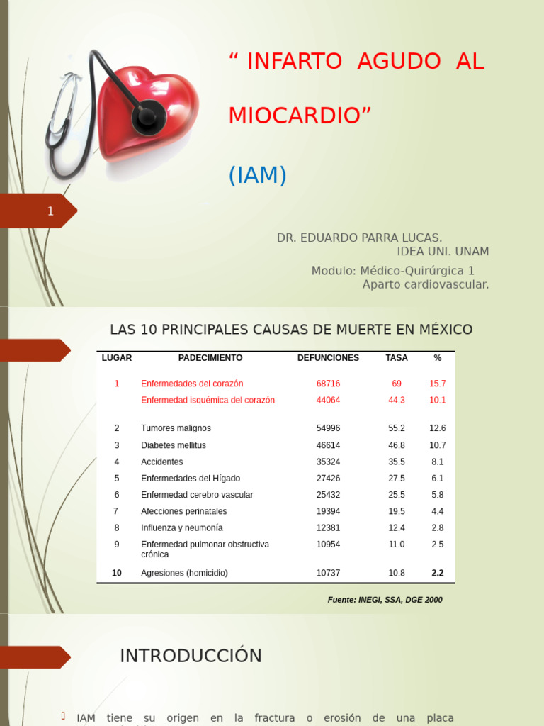 Infarto Agudo Al Miocardio | PDF | Infarto de miocardio | Medicina