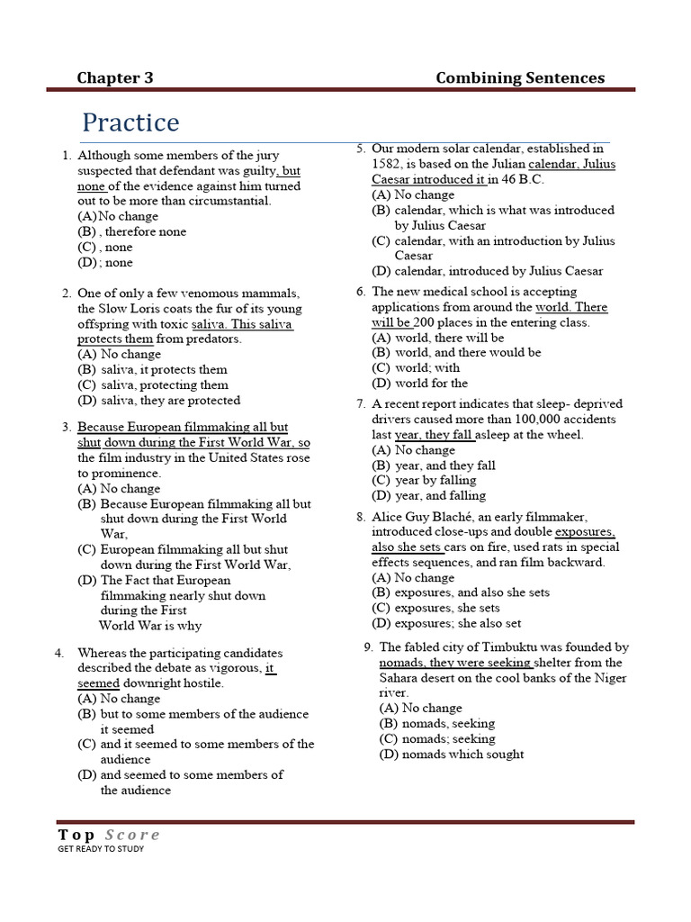 Punctuation Exercises 2 2 | PDF
