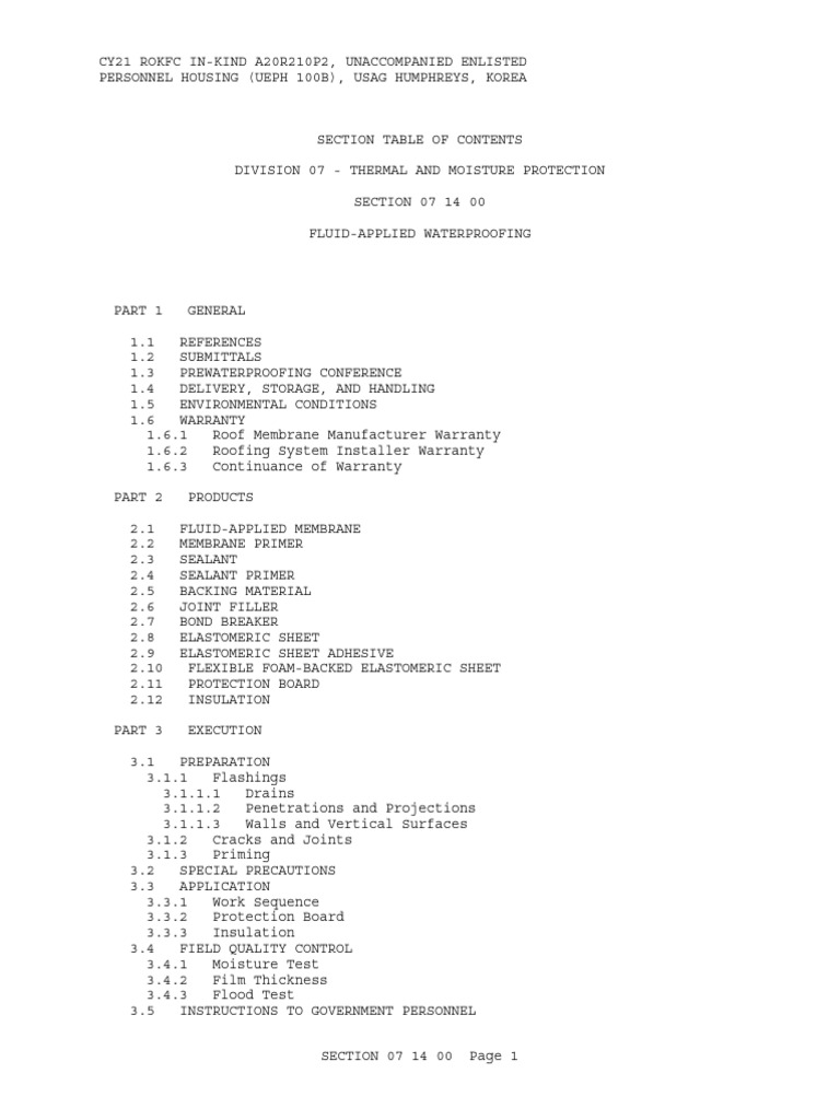 Fluid-Applied Waterproofing Guide | PDF | Concrete | Roof