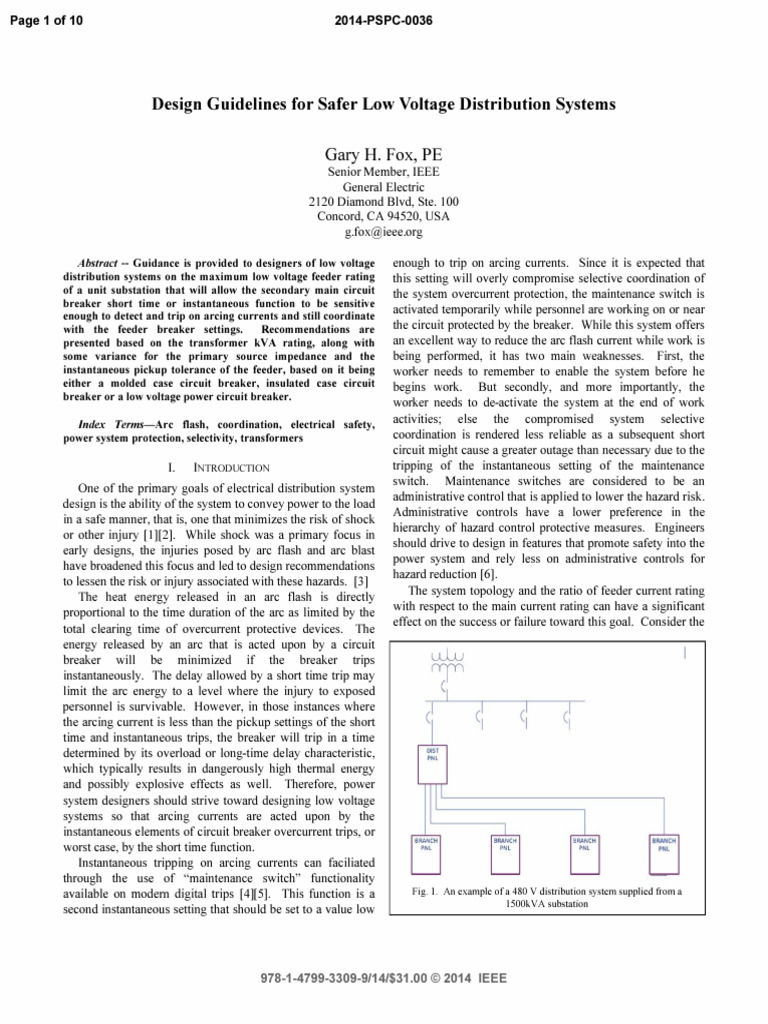 Low Voltage Distribution Safety Guidelines | PDF | Transformer ...