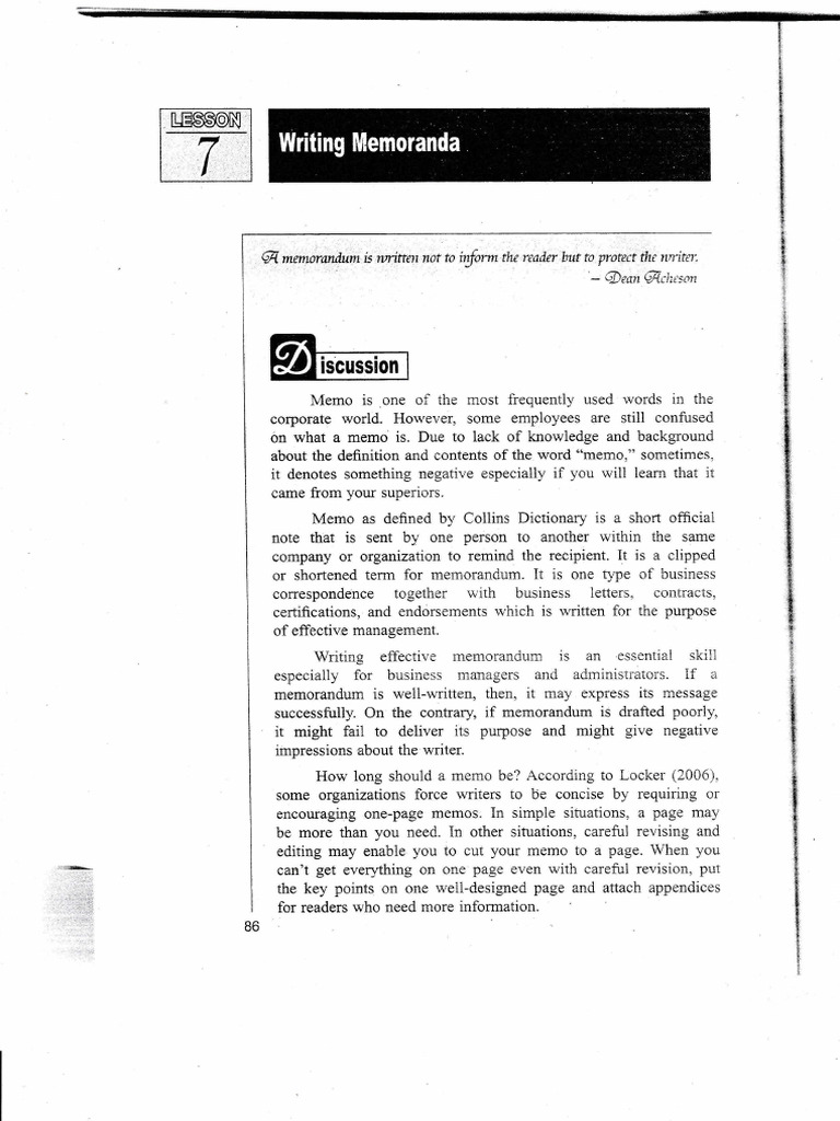 Understanding Memoranda in Business | PDF | Memorandum | Written ...