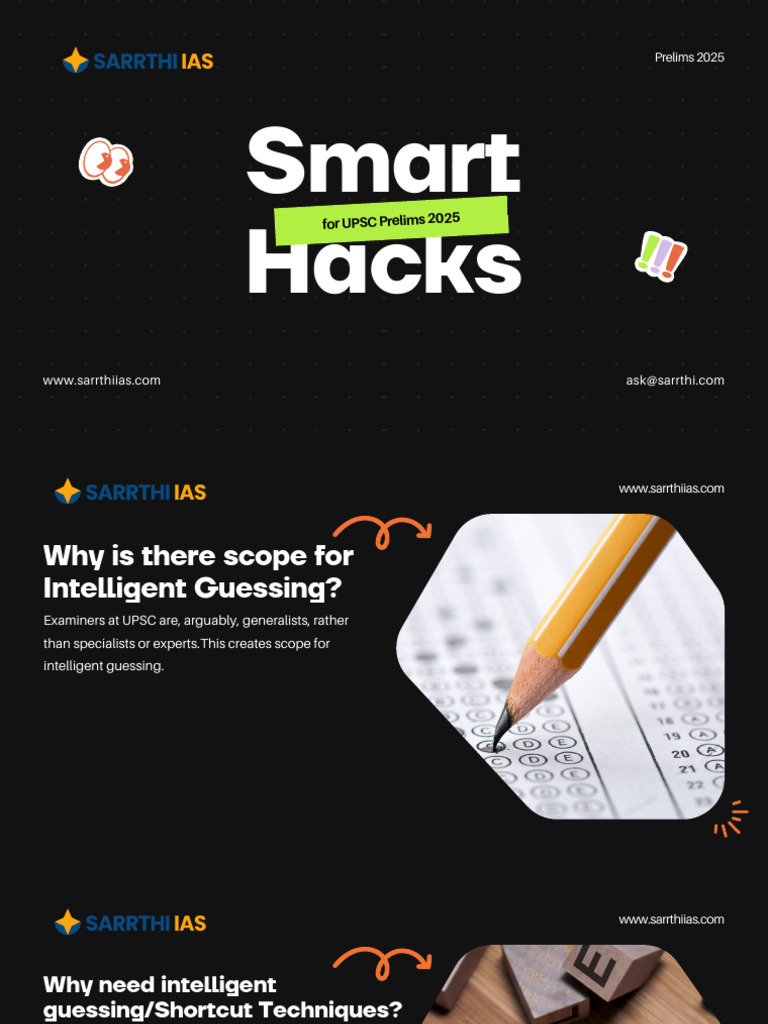 Smart Hacks for UPSC Prelims 2025 | PDF