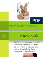 Ablactacion y Destete