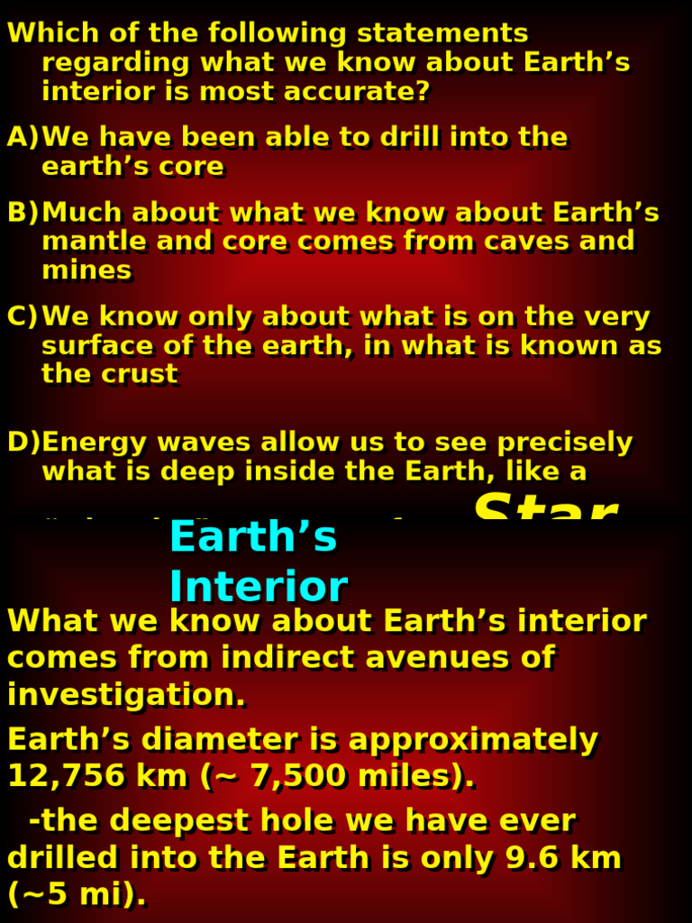 GEOL161-Earths Interior | PDF | Planetary Core | Crust (Geology)