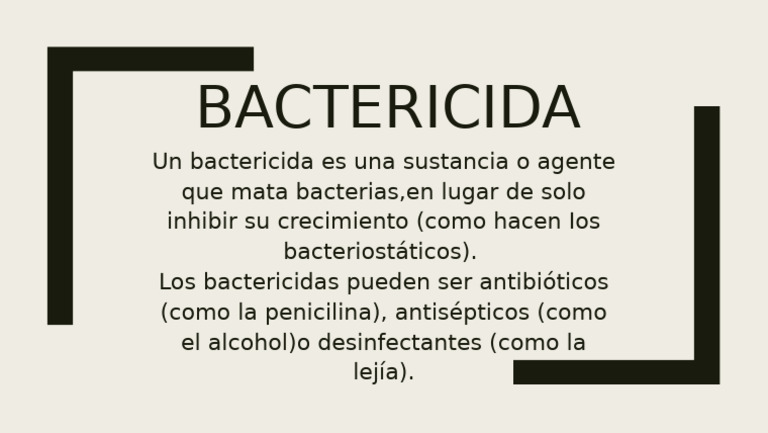 Bactericida | PDF