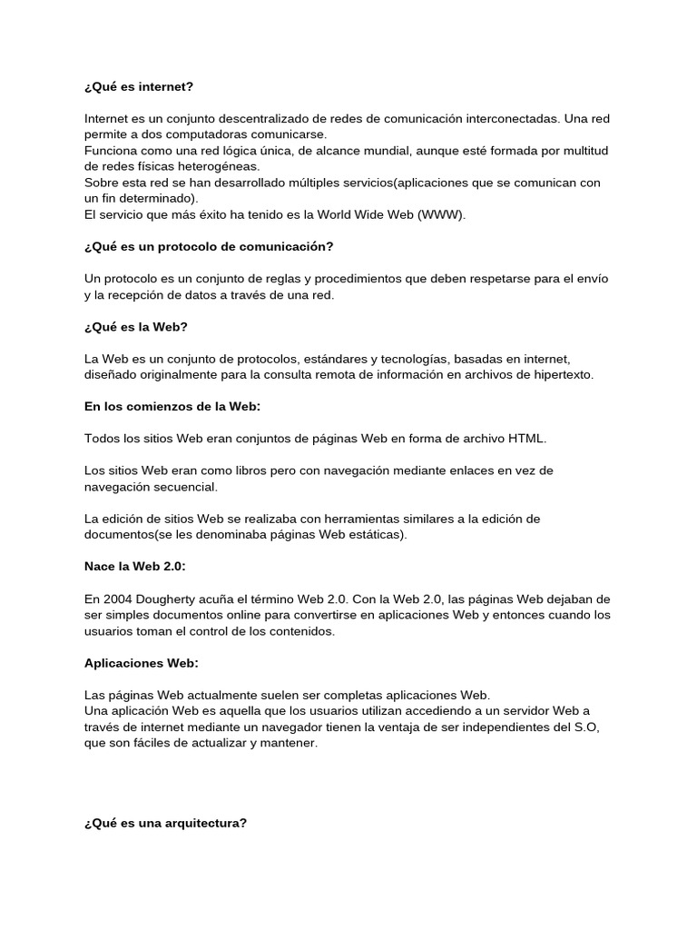Introducción a Internet y la Web | PDF | Red mundial | Internet y web