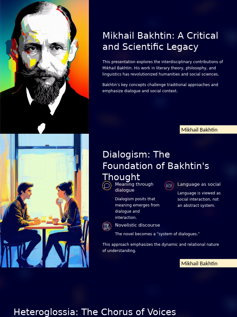 Mikhail Bakhtin's Dialogism and Legacy | PDF | Liberal Arts Education ...