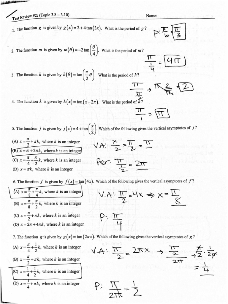 Test 2 Review Solutions Pdf