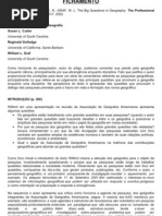 FICHAMENTO the Big Questions in Geography