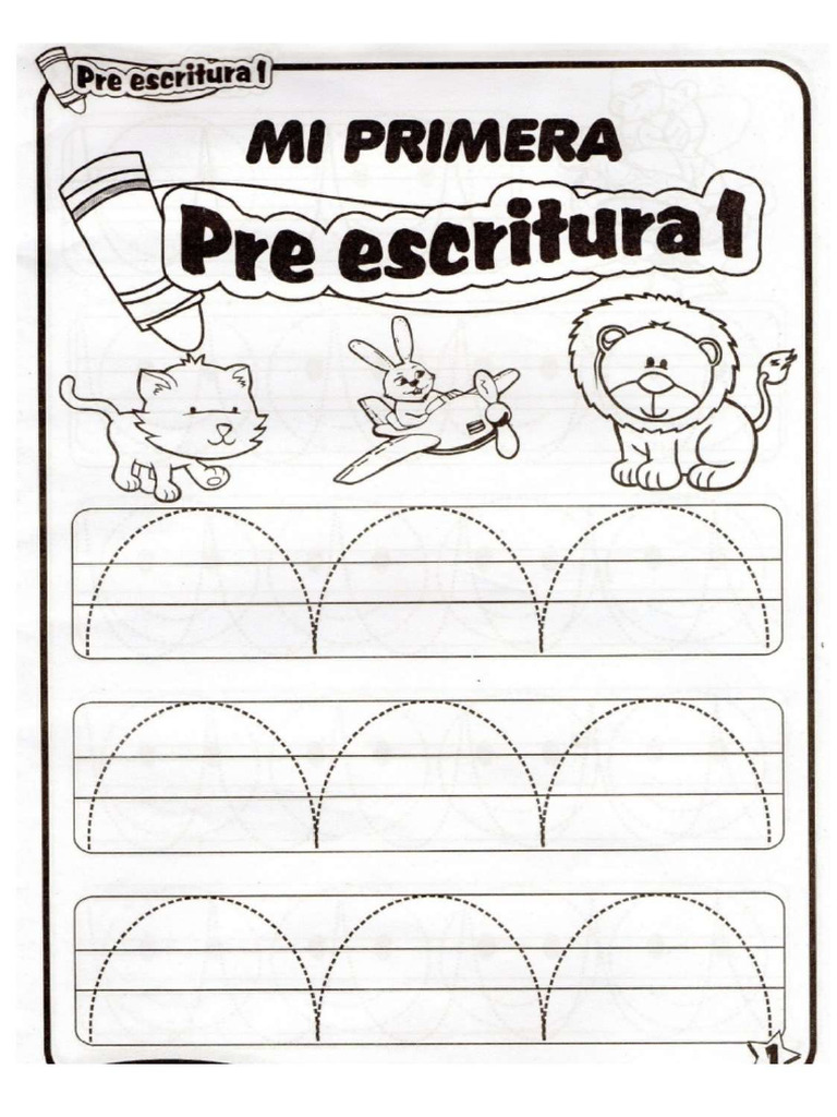 Cuadernillo de Preescritura para Preescolar | PDF