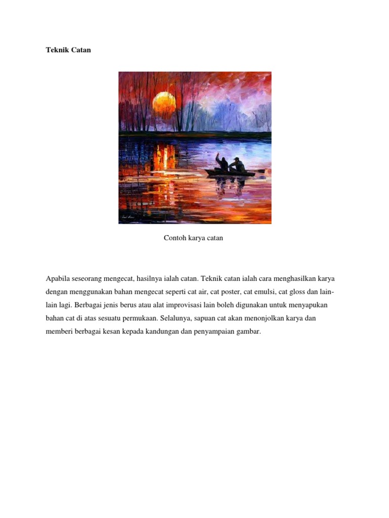 Teknik Catan   Teknik Catan