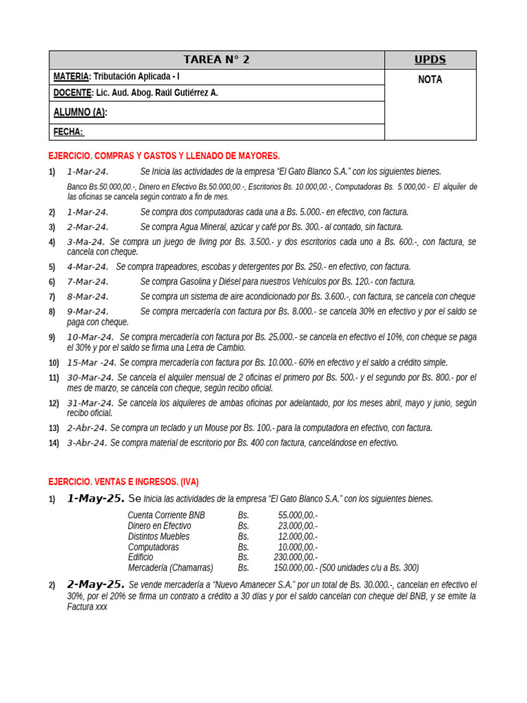 Registro de Compras y Ventas Empresariales | PDF | Cheque | Factura