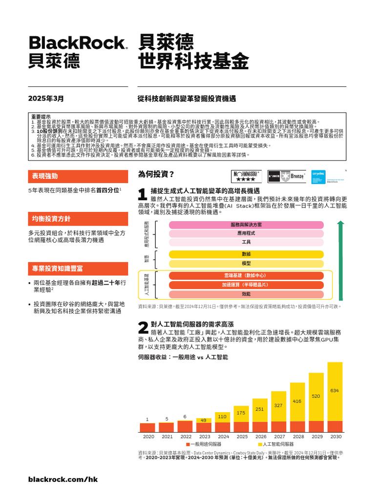 BGF World Technology Fund Flyer HK CH | PDF