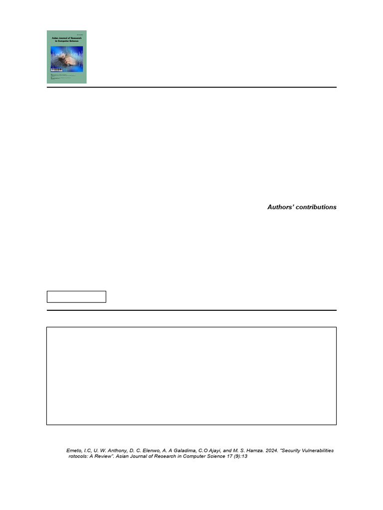 WLAN Security Vulnerabilities Review | PDF | Computer Network ...