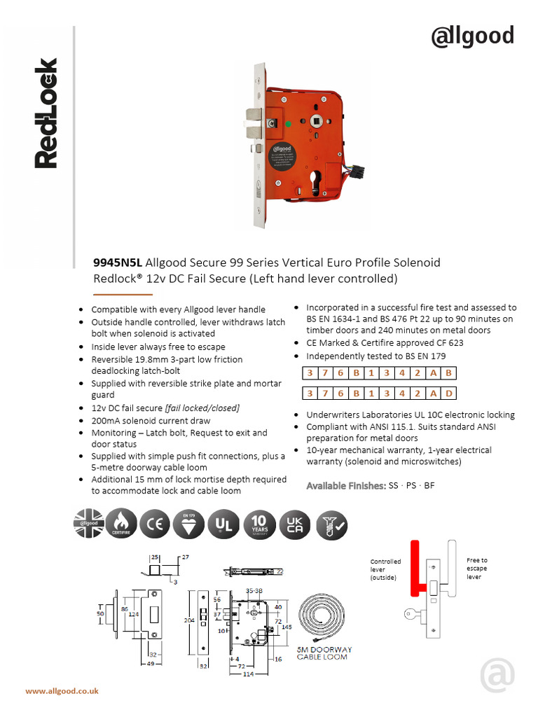9945N5L-Datasheet Iss05 | PDF