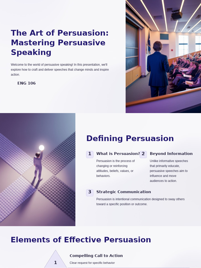 Mastering Persuasive Speaking Skills | PDF | Public Speaking | Persuasion